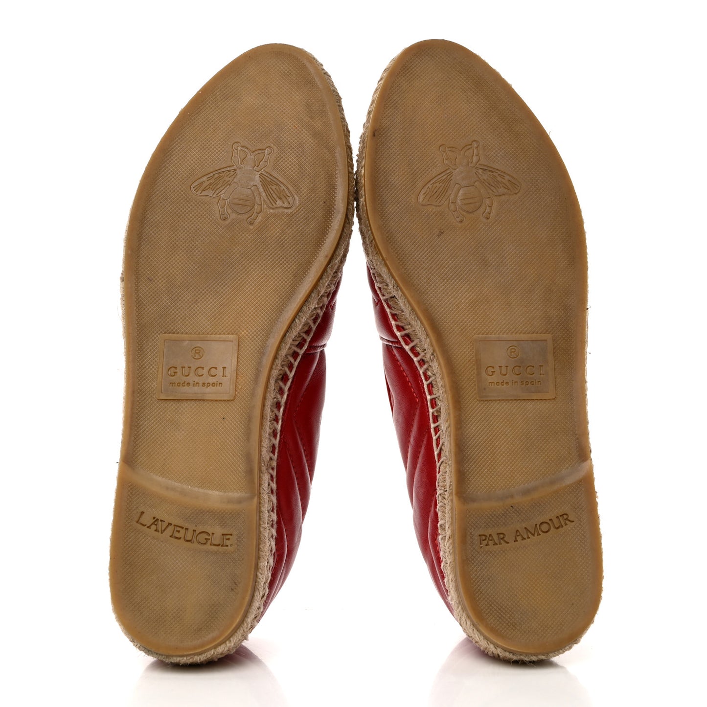 Nappa Matelasse GG Marmont Espadrilles 38 Hibiscus Red