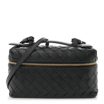 Bottega Veneta Calfskin Intrecciato Bang Bang Vanity Case Black 1 of 11