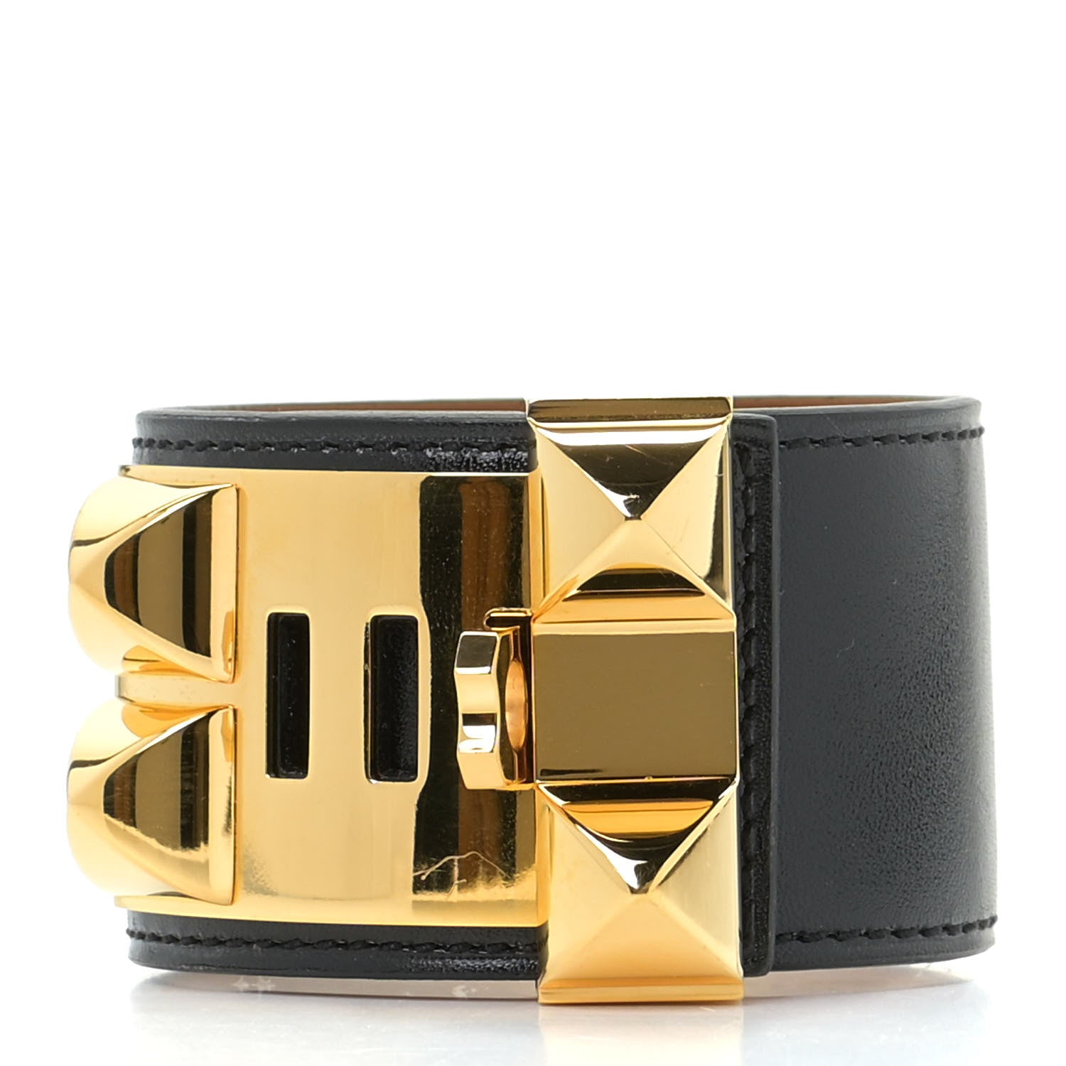 Hermes Box Collier de Chien CDC Bracelet T2 Black 3 of 9