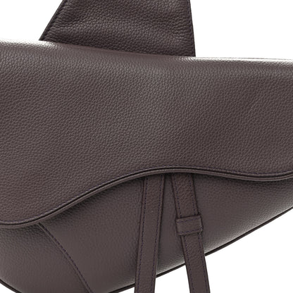 Christian Dior Grained Calfskin Kim Jones Saddle Bag Amaranth 8 of 10