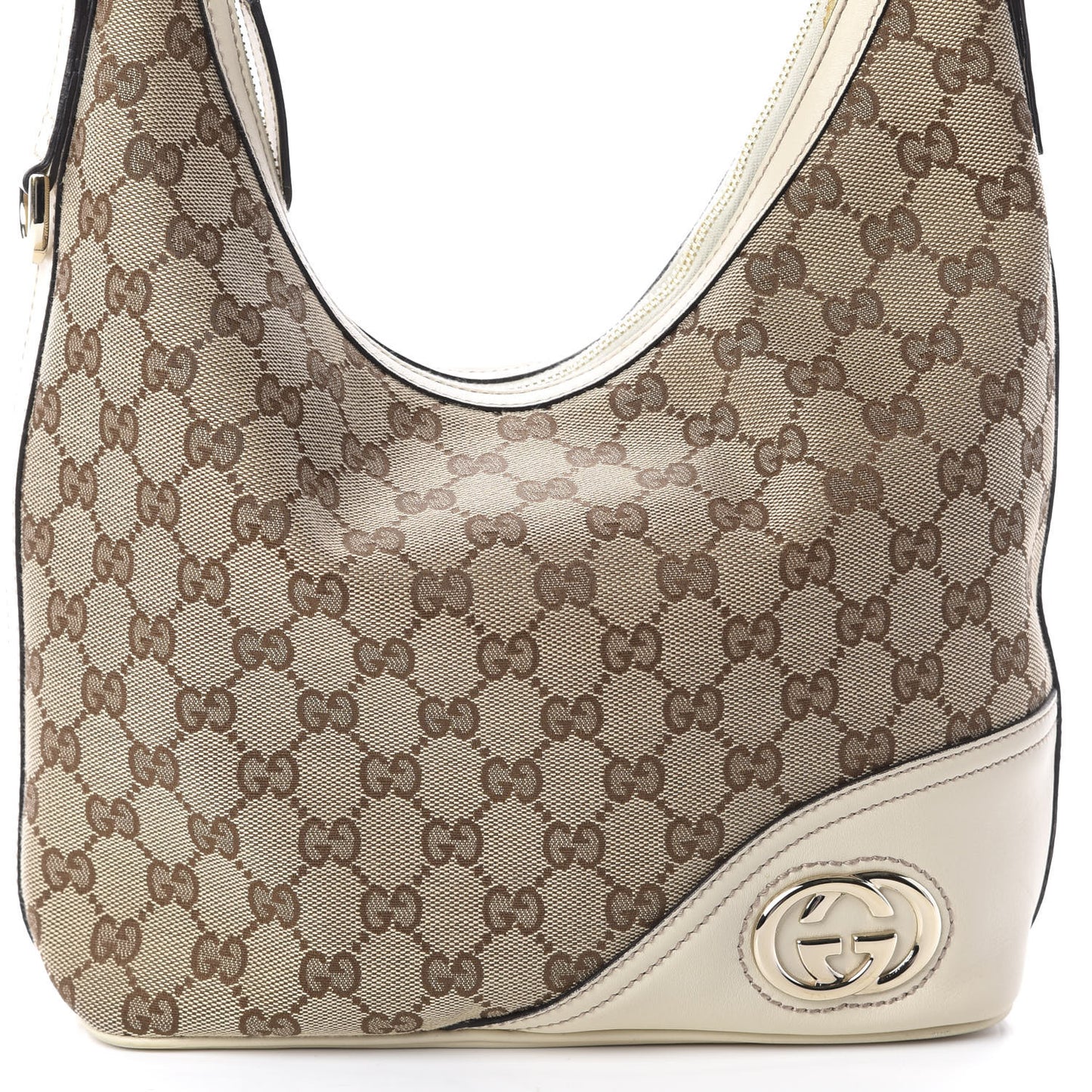 Monogram Medium New Britt Hobo Off White