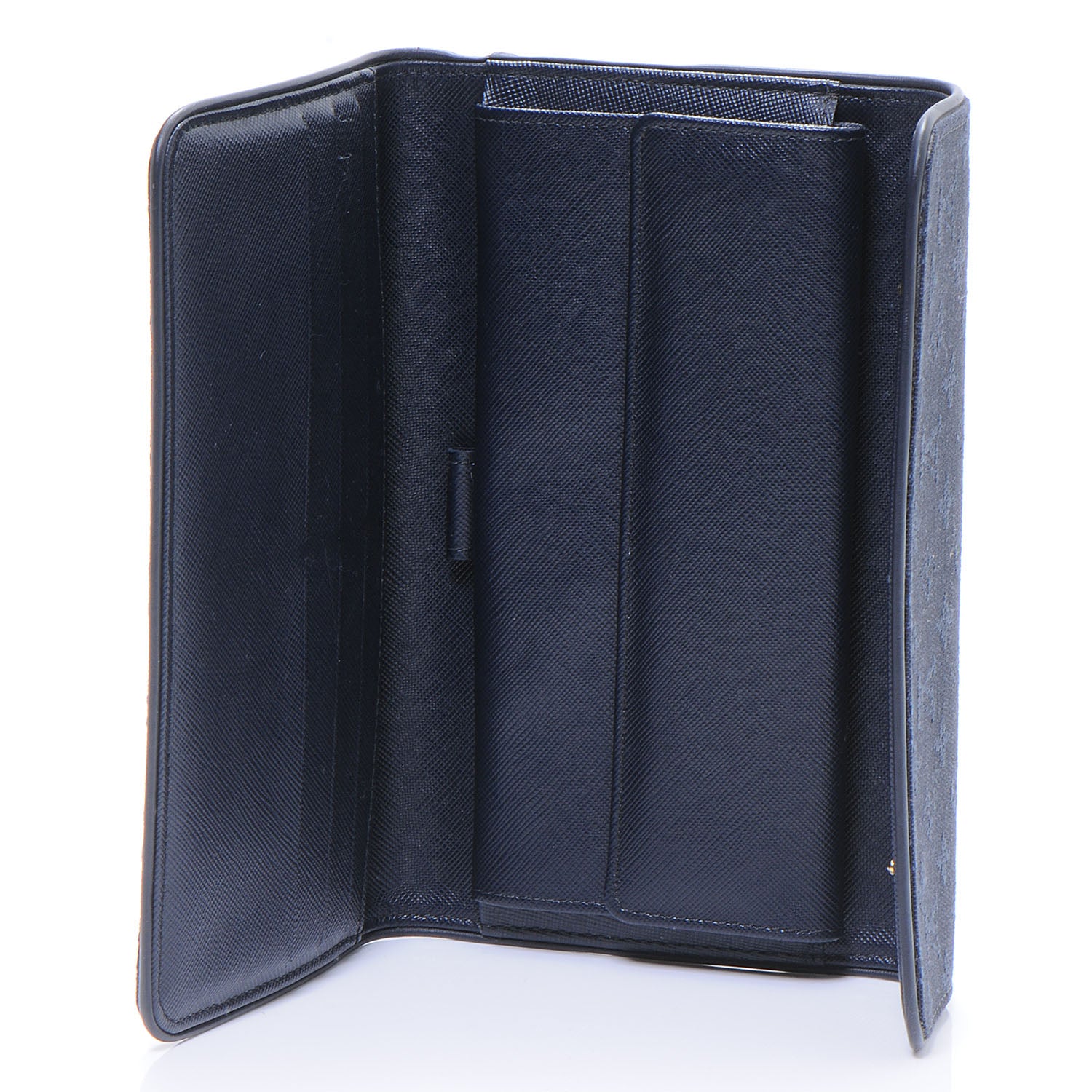 Louis Vuitton Mini Monogram Porte Tresor International Wallet Blue 6 of 7