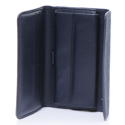 Louis Vuitton Mini Monogram Porte Tresor International Wallet Blue 6 of 7