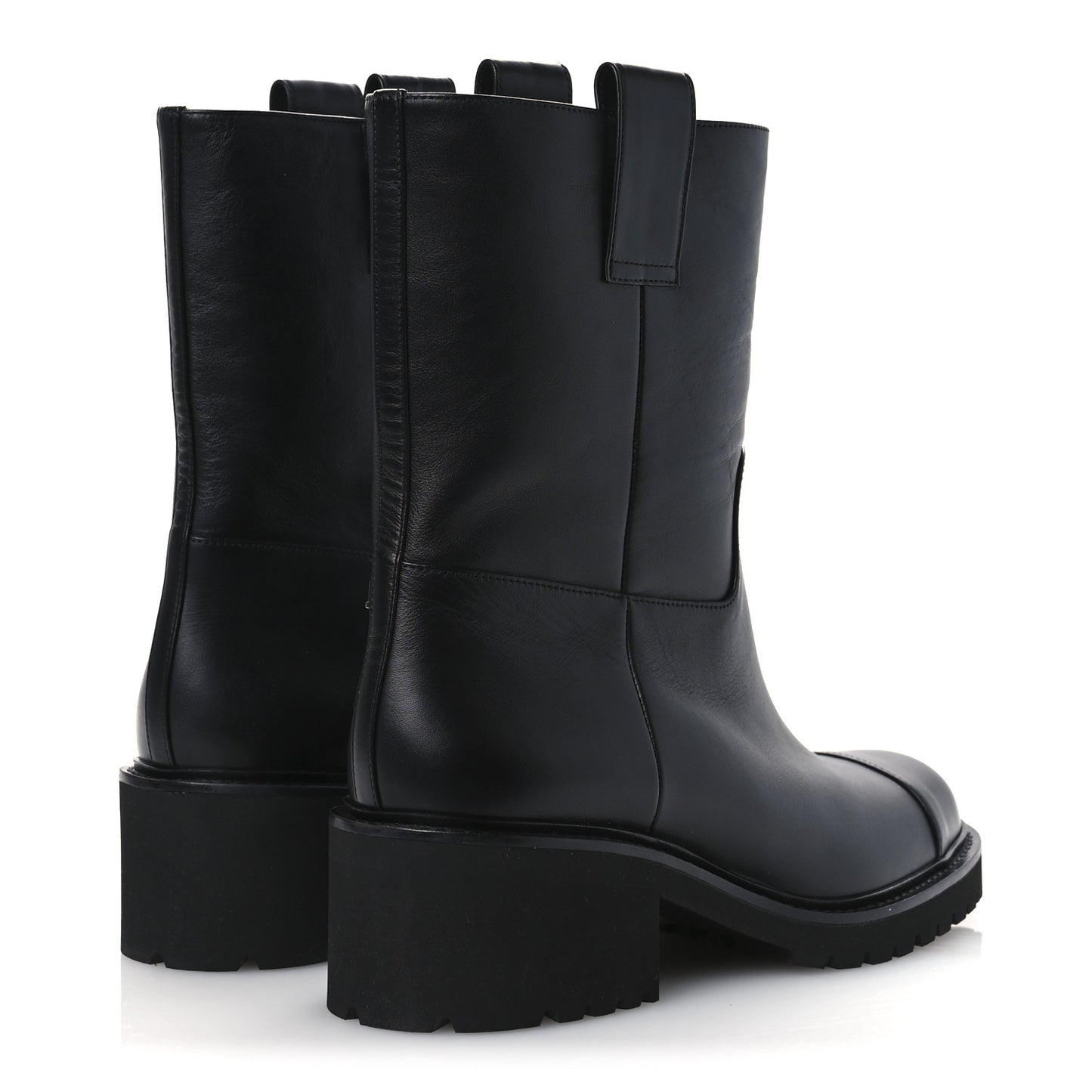 Calfskin CC Ankle Boots 39.5 Black