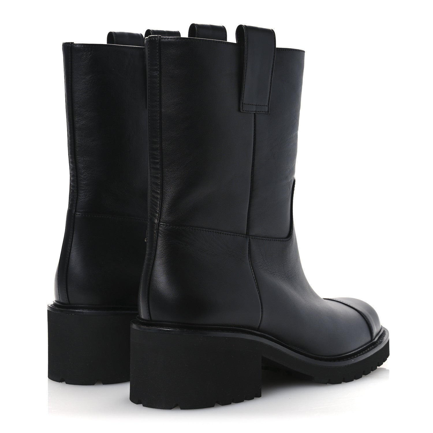 Chanel Calfskin CC Ankle Boots 39.5 Black 5 of 11