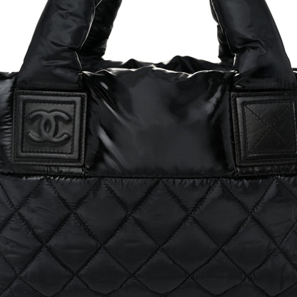 Chanel Nylon Coco Cocoon Zipped Tote Black 8 of 10