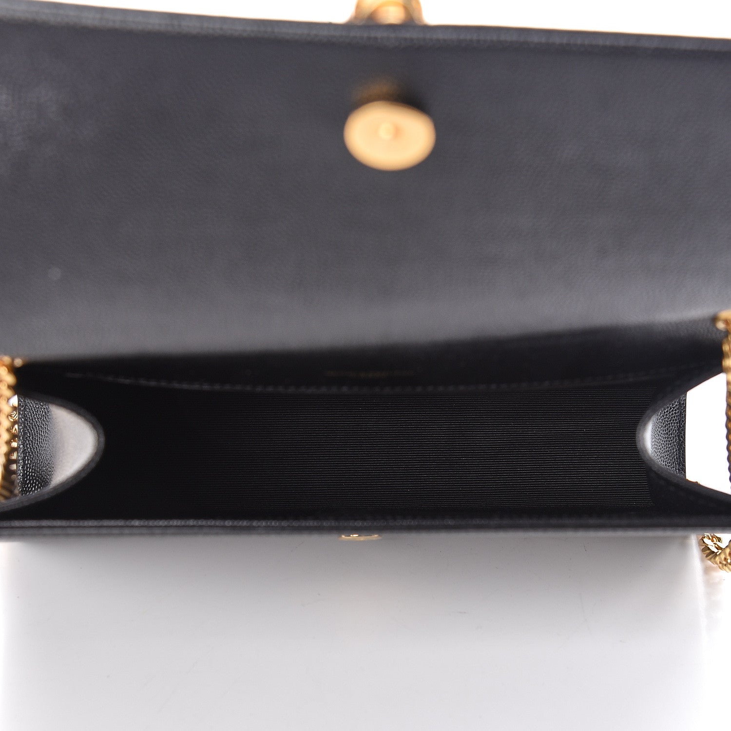 Saint Laurent Grain De Poudre Medium Classic Monogram Kate Tassel Satchel Black 5 of 9