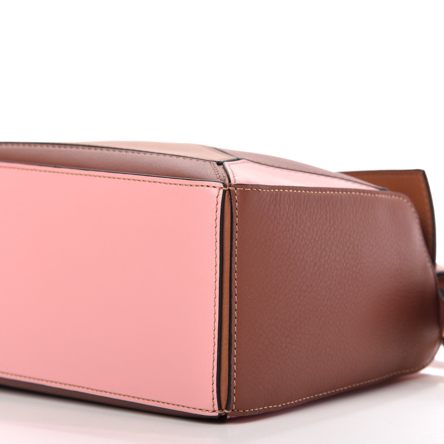 Loewe Calfskin Small Puzzle Bag Tan Medium Pink 7 of 8