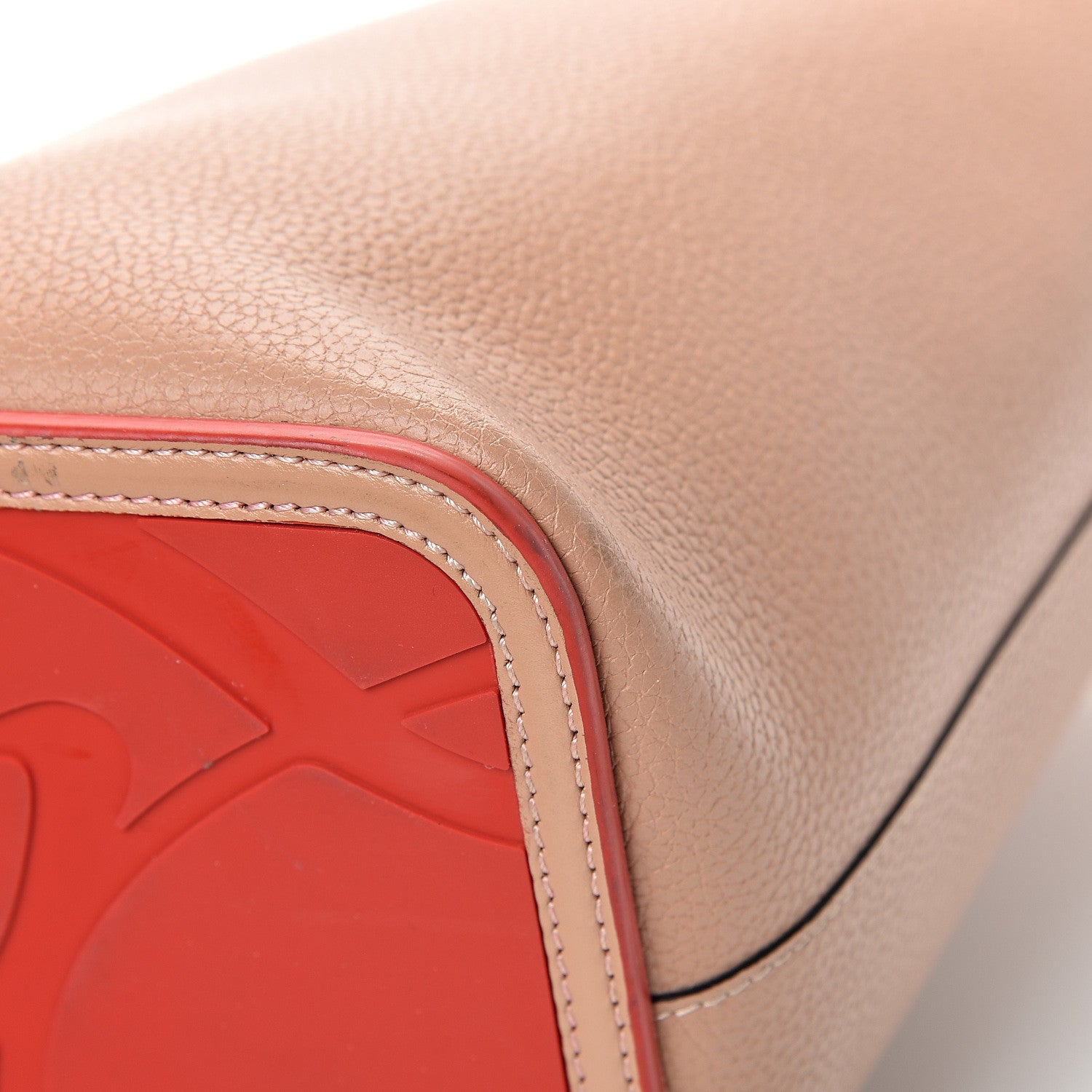 Christian Louboutin Calfskin Spikes East West Cabata Tote Nude 11 of 18