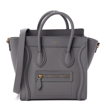 Celine Baby Drummed Calfskin Nano Luggage Kohl 1 of 9
