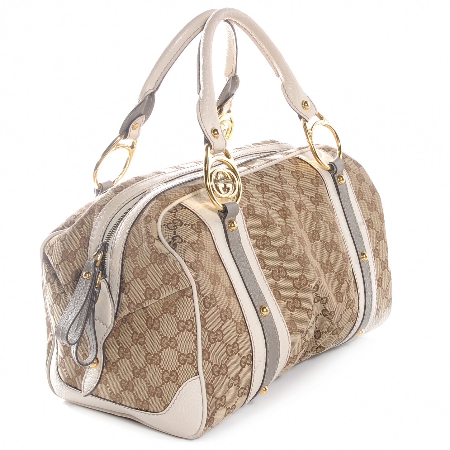 Monogram Interlocking Medium Boston White