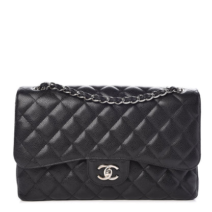 Chanel Caviar Quilted Jumbo Double Flap Black 1 of 9