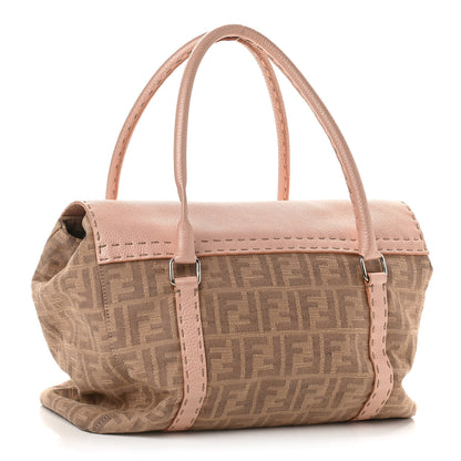 Fendi Zucca Cuoio Shoulder Bag Cipria 3 of 15