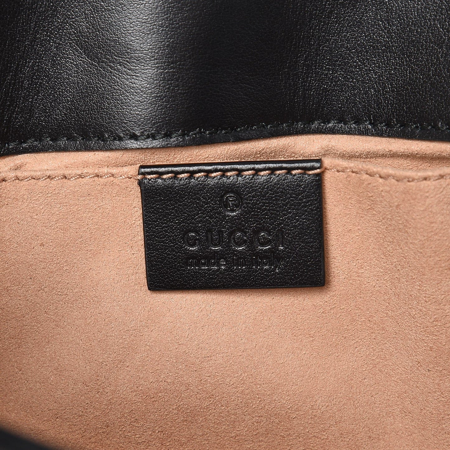 Calfskin Matelasse Mini GG Marmont Shoulder Bag Black