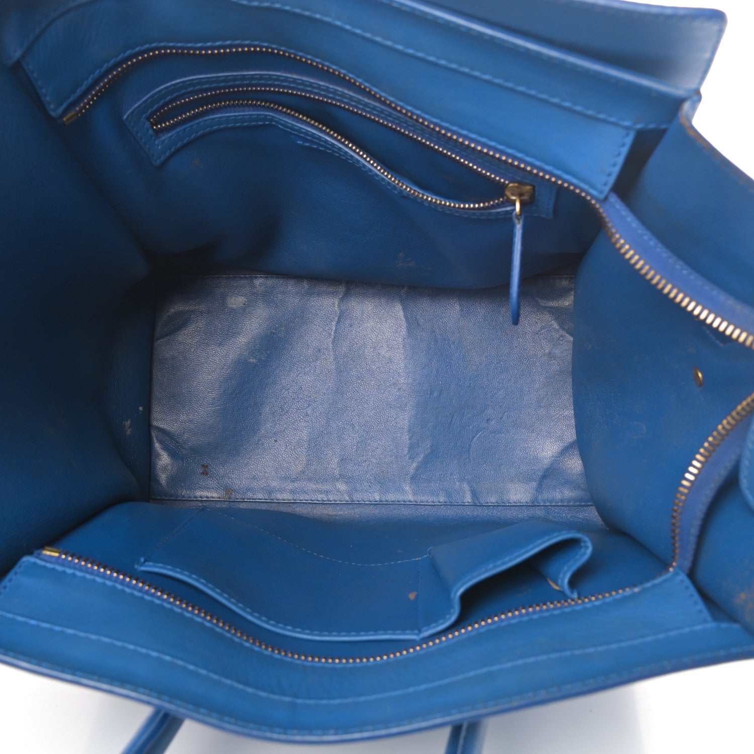 Celine Smooth Calfskin Mini Luggage Royal Blue 5 of 26