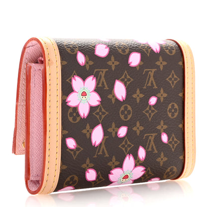 Louis Vuitton LV X TM Monogram Cherry Blossom Victorine Wallet Sakura Brown 3 of 7