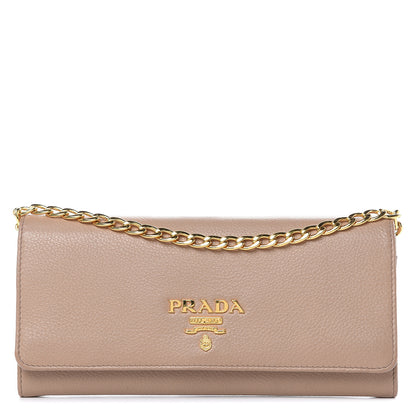 Prada Vitello Daino Chain Wallet Cammeo 1 of 11
