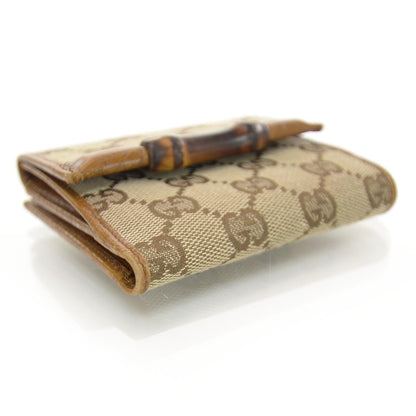 Gucci Monogram Bamboo Bar French Wallet 4 of 8