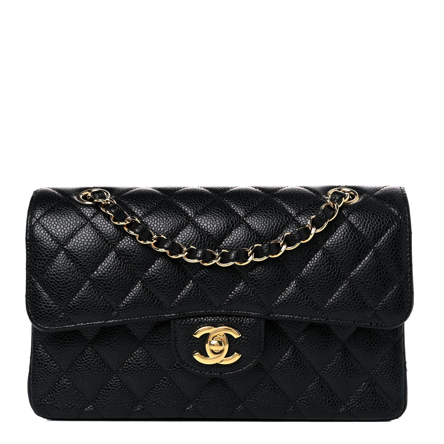 Chanel Caviar Quilted Small Double Flap Black 1 of 10