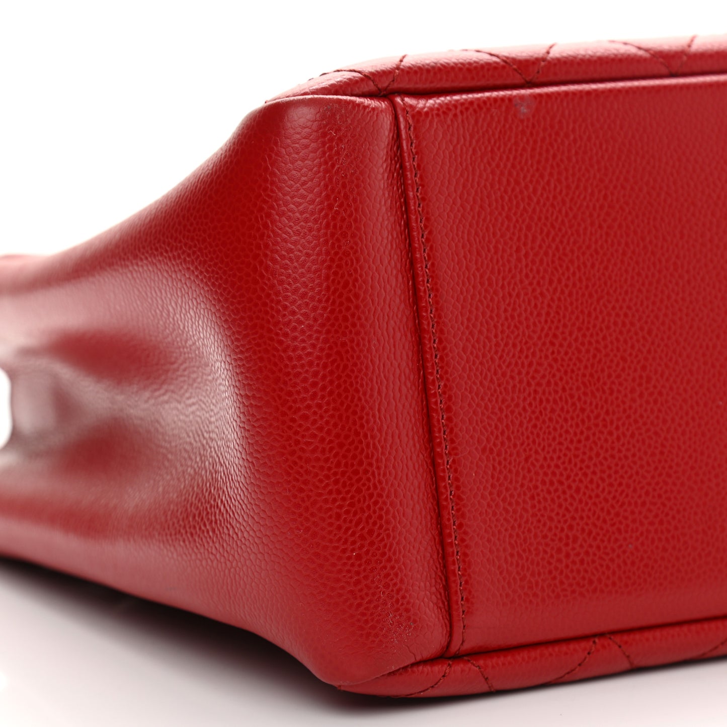 Caviar Quilted Grand Shopping Tote GST Red