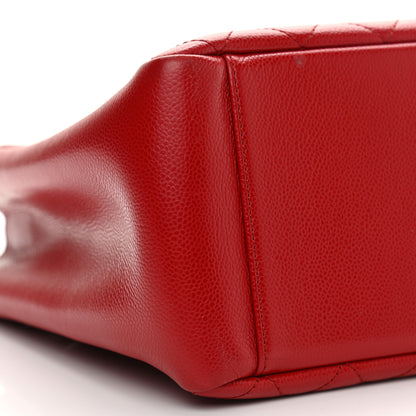 Chanel Caviar Quilted Grand Shopping Tote GST Red 10 of 12
