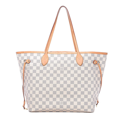 Louis Vuitton Damier Azur Neo Neverfull MM Rose Ballerine 1 of 15