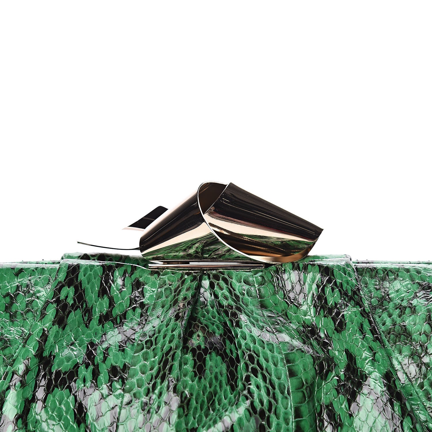 Jimmy Choo Gloss Elaphe Snakeskin Cara Clutch Kew 11 of 12