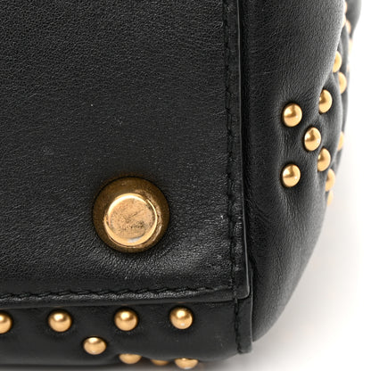 Christian Dior Calfskin Cannage Studded Medium Supple Lady Dior Black 13 of 16