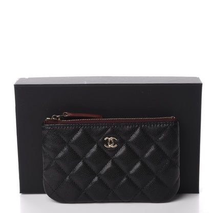 Chanel Caviar Quilted Small Cosmetic Case Black 9 of 9