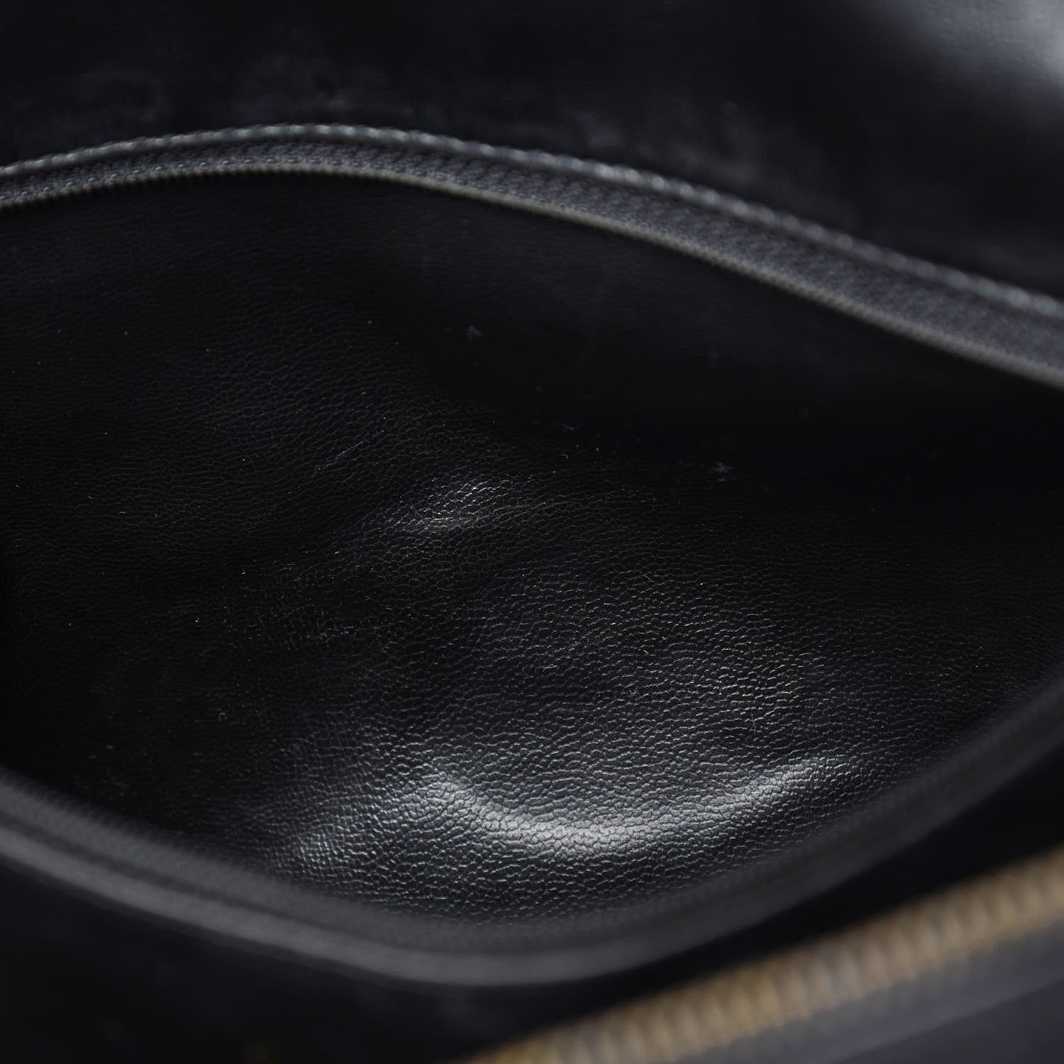 Chanel Caviar Chevron Top Handle Bag Black 9 of 14