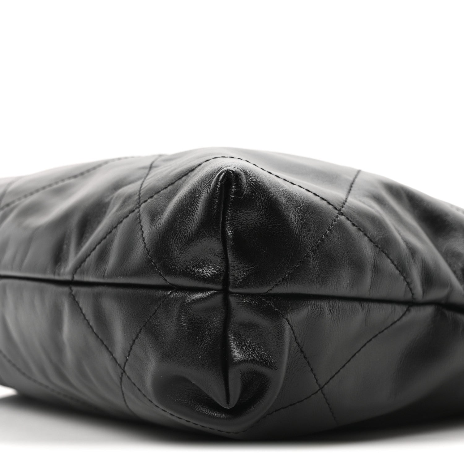 Chanel Shiny Calfskin Quilted Small Chanel 22 So Black 11 of 11