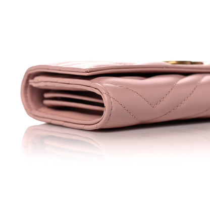 Gucci Calfskin Matelasse GG Marmont Continental Wallet Perfect Pink 8 of 12