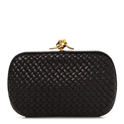 Bottega Veneta Nappa Intrecciato Sculptural Knot Clutch Brown 1 of 9