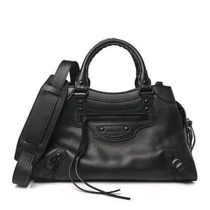 Balenciaga Grained Calfskin Neo Classic Black Hardware S City Black 1 of 12