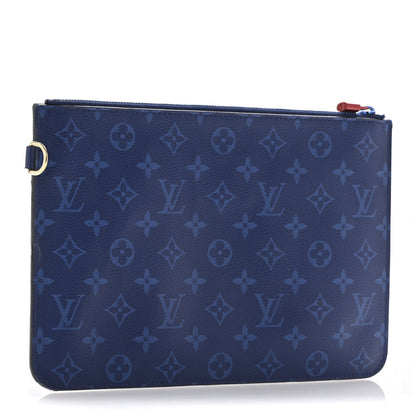 Louis Vuitton Monogram Cabas Light Pochette Pacific Blue 3 of 12