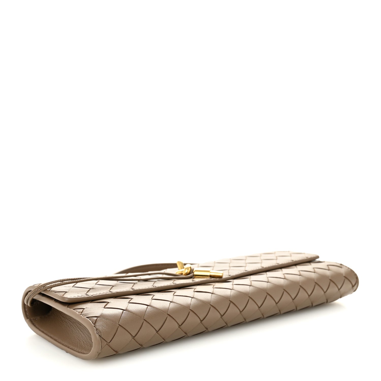 Bottega Veneta Nappa Intrecciato Long Andiamo Top Handle Clutch Pinecone 4 of 7