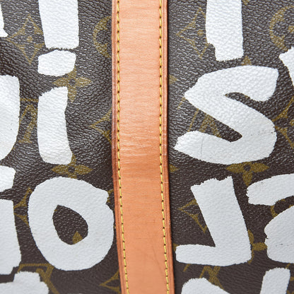 Louis Vuitton Graffiti Keepall 50 Silver 21 of 28
