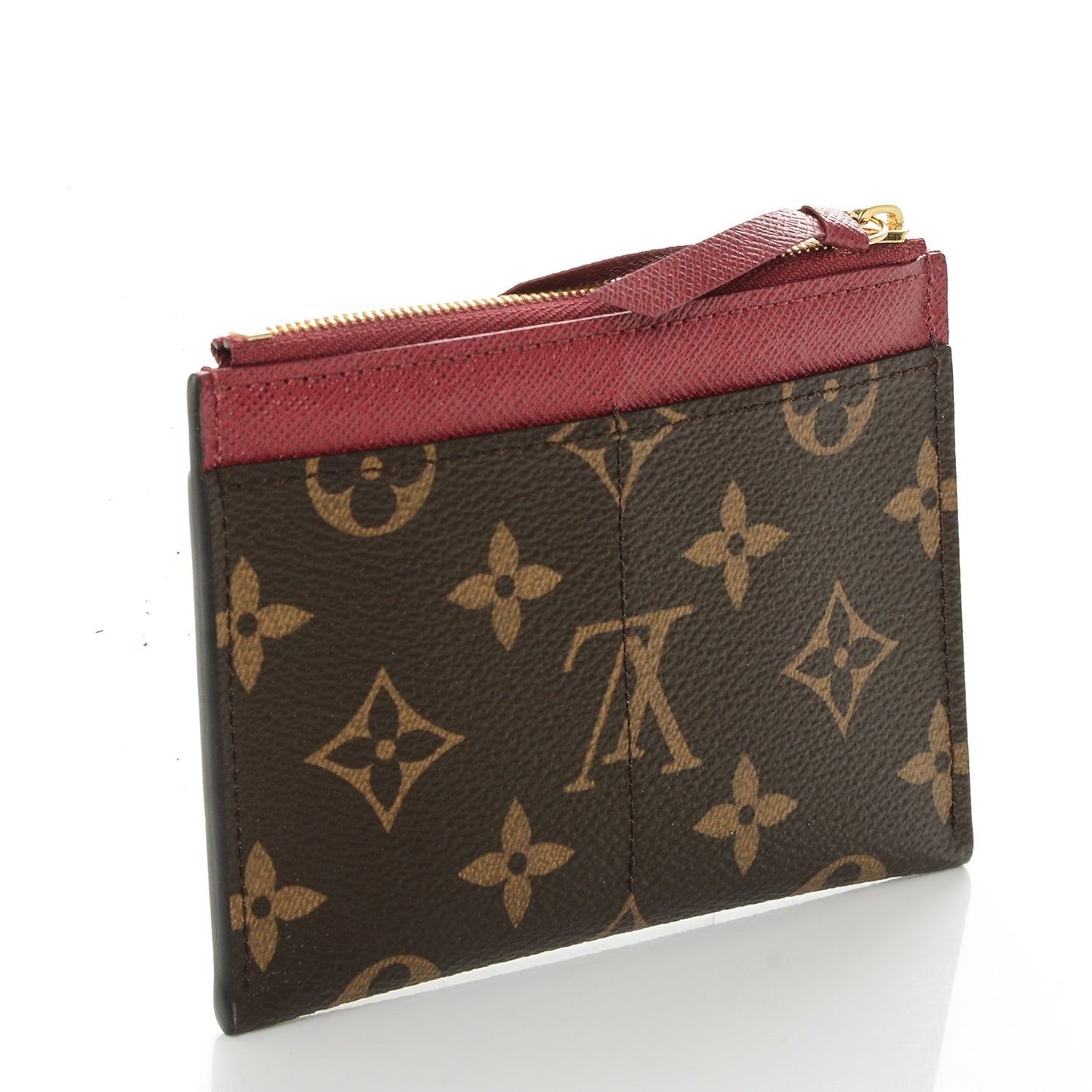 Monogram Zipped Card Holder