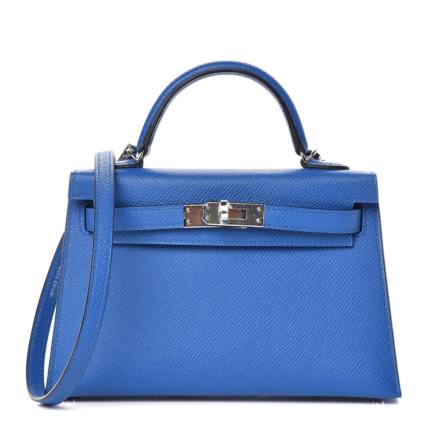 Epsom Mini Kelly Sellier 20 Bleu Zellige