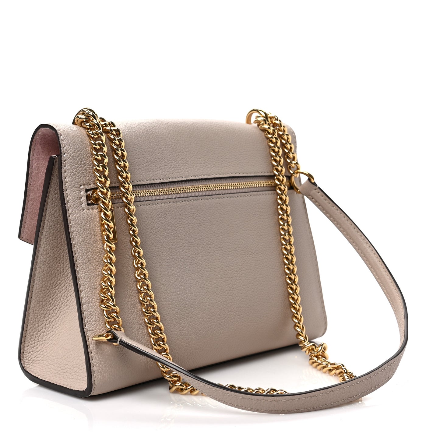 Soft Calfskin Mylockme Chain Bag BB Greige