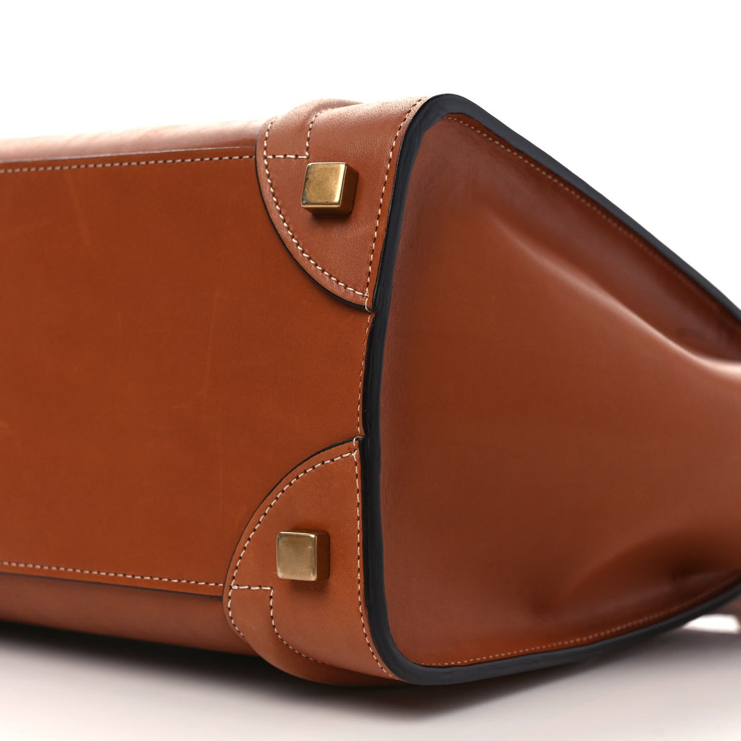 Natural Calfskin Micro Luggage Tan