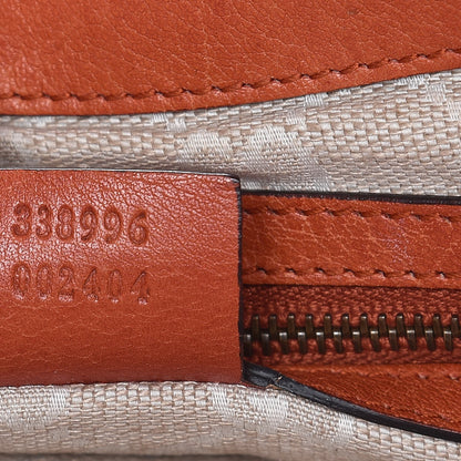 Gucci Calfskin Harness Shoulder Bag New Rust 7 of 20