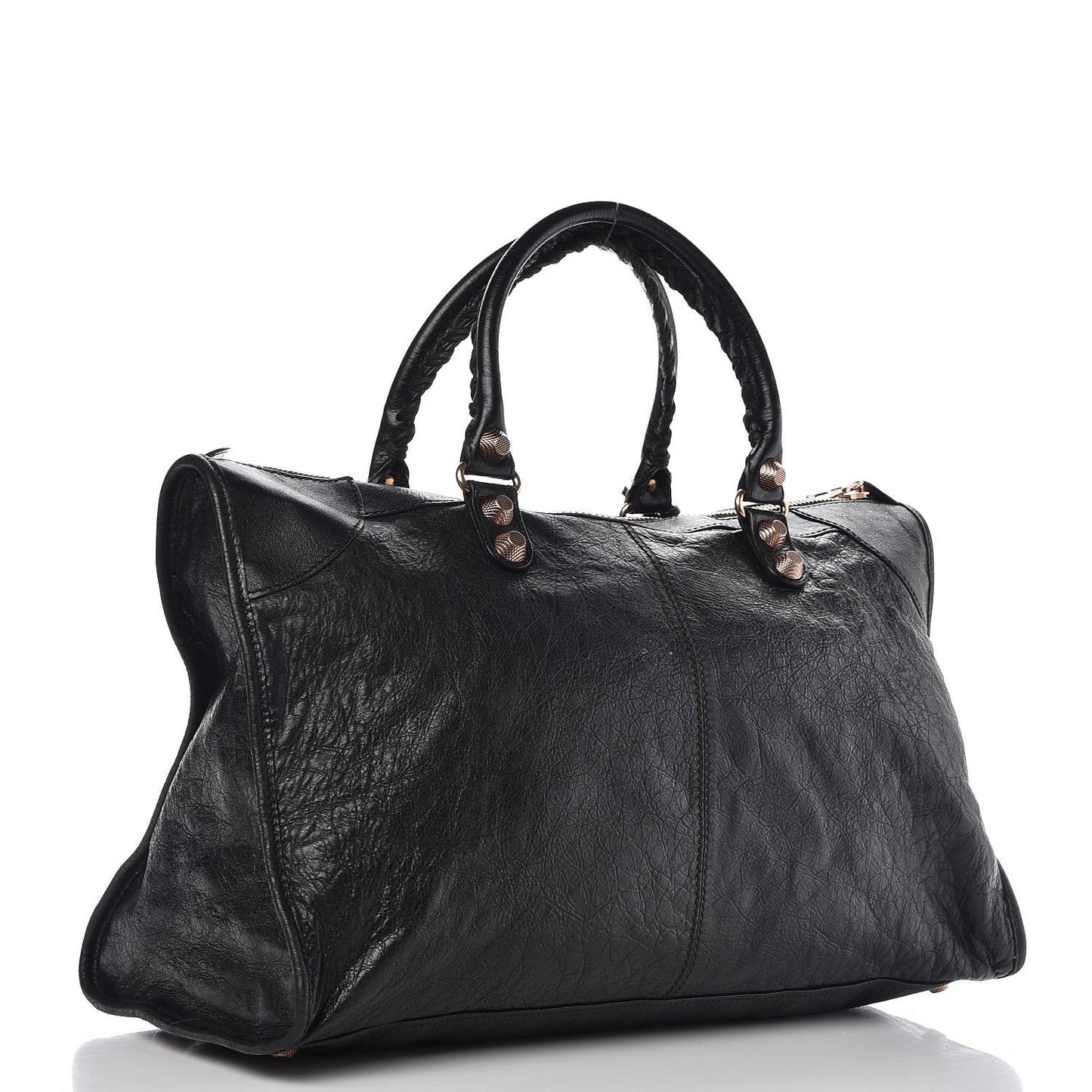 Agneau Giant 12 Rose Gold Hardware Work Black