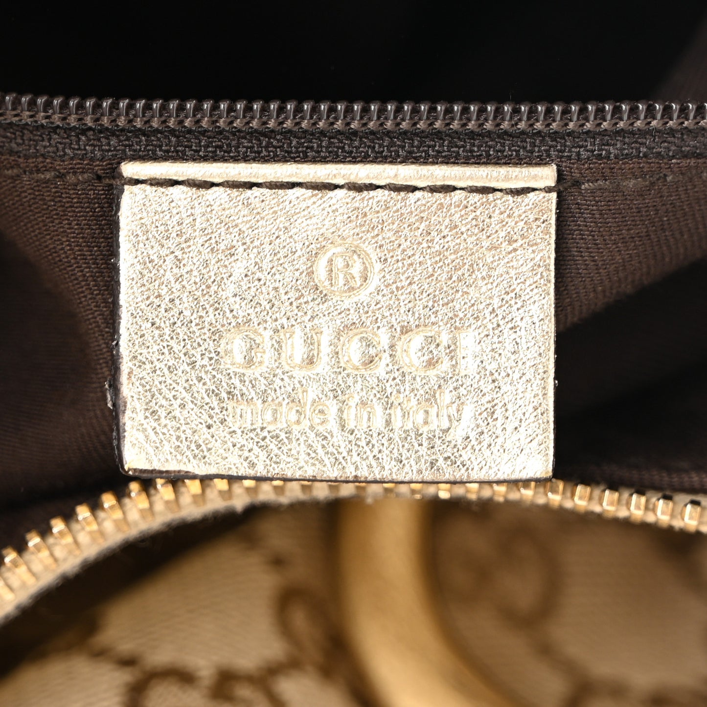 Monogram Large D Gold Hobo Gold