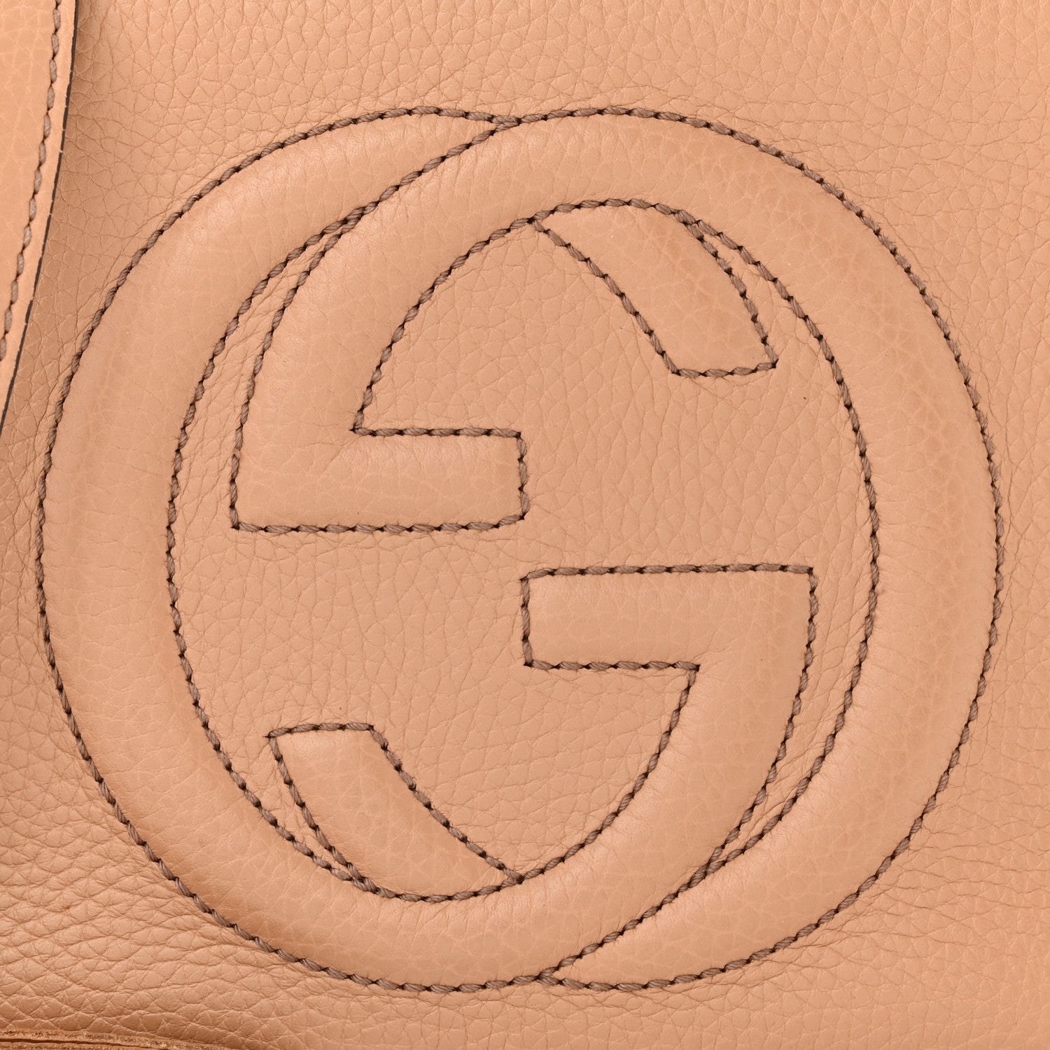 Gucci Pebbled Calfskin Small Soho Disco Bag Camelia 8 of 16