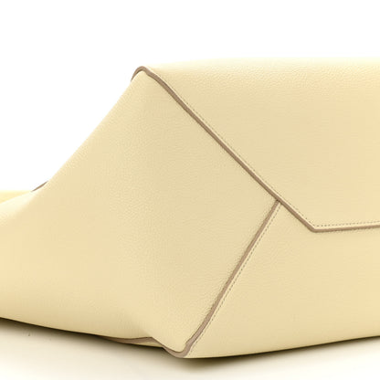 Celine Soft Grained Calfskin Small Belt Cabas Phantom Chalk 8 of 9