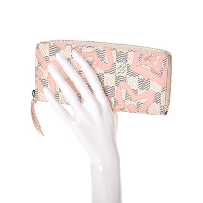Louis Vuitton Damier Azur Tahitienne Clemence Wallet 2 of 8