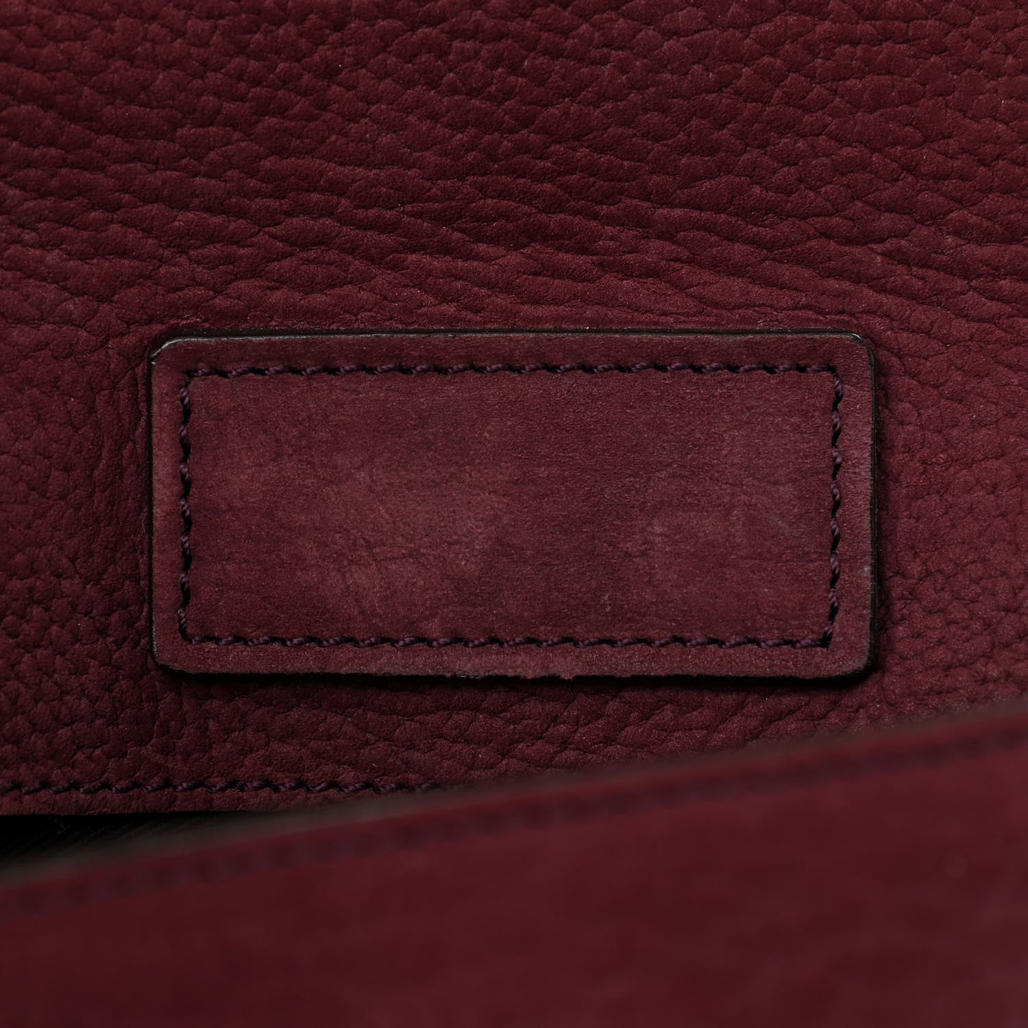 Chloe Nubuck Medium Sally Flap Bag Burgundy 7 of 14