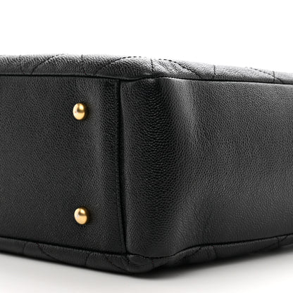Chanel Caviar Quilted Small Shopping Tote Black 10 of 11