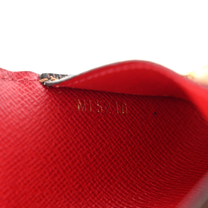 Louis Vuitton Damier Ebene Recto Verso Card Holder Red 8 of 10
